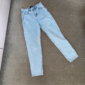 ASOS Light Blue Straight Leg Mom Jeans